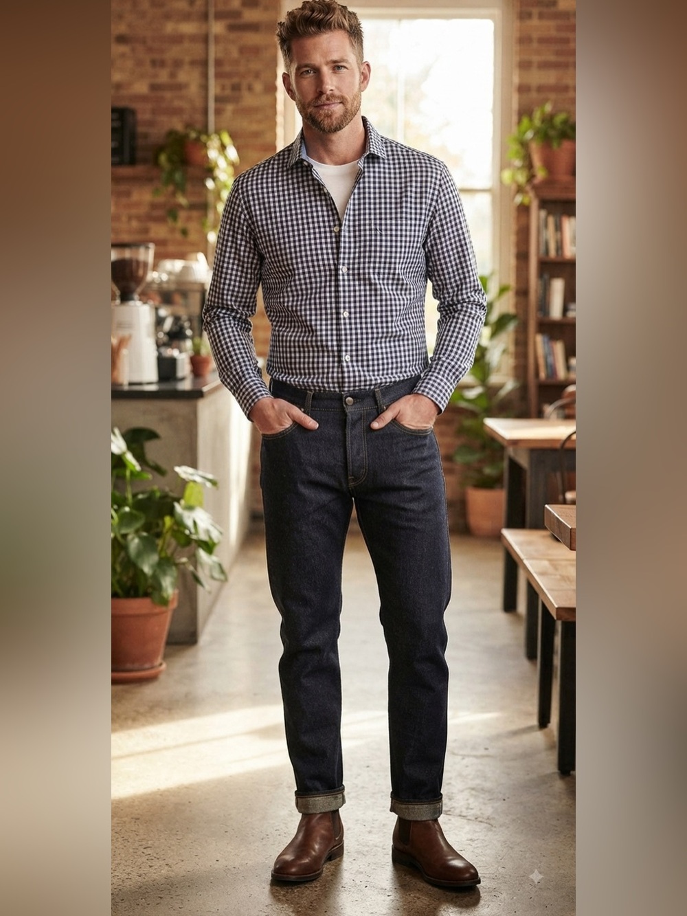 Banana Republic custom wash shirt. Size medium. EUC.